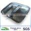 Rectangular Aluminium Foil Lunch Box with 1/2/3 Compartments