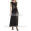 OEM Hot Selling Elegant New Fashion Black Ladies Maxi Dress