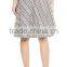 2015 New Designer Flared Skirt with Stripe