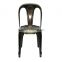 Modern Design Industrial commercial electroplate Metal Chair Classic Stacking Dining Chair