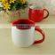 Hot sales red and white couple creamic Mug