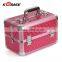 Good Quality Glitter Sunrise Make up Case Professional Cosmetic Case Aluminum