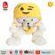 Plush Chubby Teddy Bear with Clothing Soft Toy Emoji for Teddy Bear