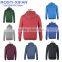 Men's sports Casual pullover Sweatshirt with hood and zipper