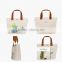 12 OZ Natural Ecofriendly Canvas Shopping Bag WIth Zipper