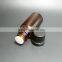 5ml-100ml amber glass boston shape essential oil bottle,electronic cigarettes oil bottle with 18mm neck black temper evident cap