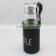 2015 new design adorable water bottle/ 400ml factory price glass water bottle/ wholesale tea water bottle with filter