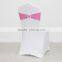 Factory Low Price Wedding Decoration Red Band for Chair Cover