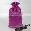 Promotion Microfiber Fabric Drawstring Bag Pressed with Gold Logo
