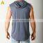 Custom men's tank top with hood