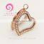 fashionable jewelry stainless steel floating pendant locket wholesale