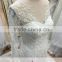 AR-23 Latest Dress Designs Long Sleeves Chapel Appliques V-Neck Beading Women Wedding Dress 2016