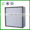 Deep-pleat HEPA filter with aluminum alloy frame