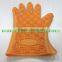 Silicone Barbecue & Oven Mitt,Yellow silicone cooking glove