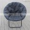 leisure folding round chair, padding cotton chair , black , comfortable