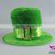 Green flannelette tall hat halloween party hat