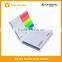 Custom logo printed assorted sticky notes memo pad with PET page marker