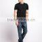Wholesale Custom Print T Shirts Bamboo Mens Stylish Blank Black T-Shirt
