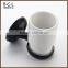 16038 wholesale china factory 2016 new zinc alloy tumbler holder black bathroom accessories