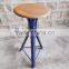Factory PAINTED STOOL, INDUSTRIAL Vintage Bar Stool