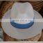 blue and white fedora ,white fedora blue band