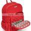 2016 fashionable campus backpack of high quality with zipper closure durable backpack