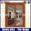 Novel Design Soundproof Tempered Glass Sliding Wood Glass Door