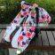 MOQ 10 Pcs Per Design Giraffe Elephant Print With White Minky Dot Car seat Canopy Cover