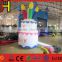 Customized inflatable cake model, inflatable birthday cake for party decoration
