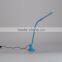 Cheap Foldable plastic LED table lamp with USB charger for computer use