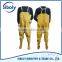 custom made pvc high chest fishing wader are used as waterproof work wear