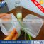 premium fine mesh food grade nut milk bag for almond milk/soy milk with 12" x 12"