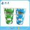 Wholesale cold coffee/juice drink single wall paper cup with lid