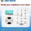 GSM Quad-Band 850/900/1800/1900MHz gsm wireless home burglar security alarm system K8