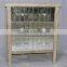 antique natural wooden glass cabinet