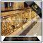 Interior Antique Bronze Decorative Railing Design Brass Stair Handrails for Hotel