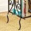 Living room Scrolled Iron and Glass magazine table sofa side table