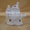 High white porcelain christmas decoration with LED light for wholesale