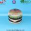Special Design Ceramic Hamburger Money Box, Creative Coin Bank for Kids Gift