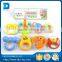 Hot selling 12PCS Plastic Mini Many Kinds Hand Bells Sale Baby Bell Toy Funny Shaking Bell