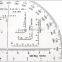 Kearing R.A.6 inch Protractor in Degrees and Mills field kit for accurate map reading #KMP-1