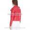 new arrival pakistan style girls short leather jacket made in china 2016