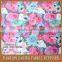 new design suede print dyeing with florals for girl's garment