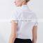Short sleeved women's shirts, 2017 spring summer fashion, OL pure color square collar, self-cultivation leisure shirt, custom