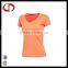Best Sale Pure Color v Neck Women Runing t Shirts