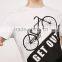 MGOO OEM/ODM Streetwears Fashion On Ins Basic White T-shirt With Printing Customized 100% Cotton Clothes For Men