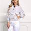 MGOO Custom Padded Crop Women Jackets Fashion Buttons Up Coat Women Winter Bomber Jackets Tops