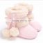 2017 Winter suitable wholesale soft woolen baby kids cute girls snow boots