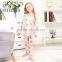 Customized Flowerish Slim Fit New Model Fashion Girls Pajamas Set