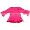 Newest Wholesale Pink Baby Girls Ruffle Shirts Toddler Ruffle Long Sleeved Spring Shirts